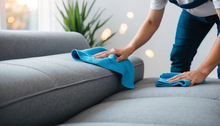 Cleaning The Sofa